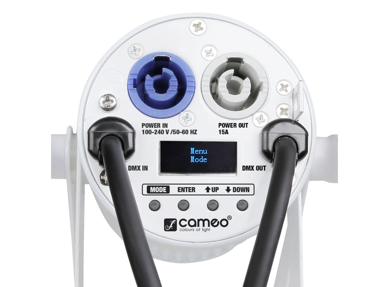 Cameo Q-Spot 15 RGBW WH - Compact Spot Light w( 15W RGBW LED White Housing 